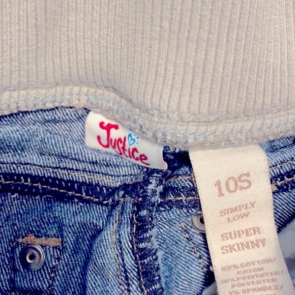 Justice Jogger Waist Jeans Size 10S - Picture 3 of 8